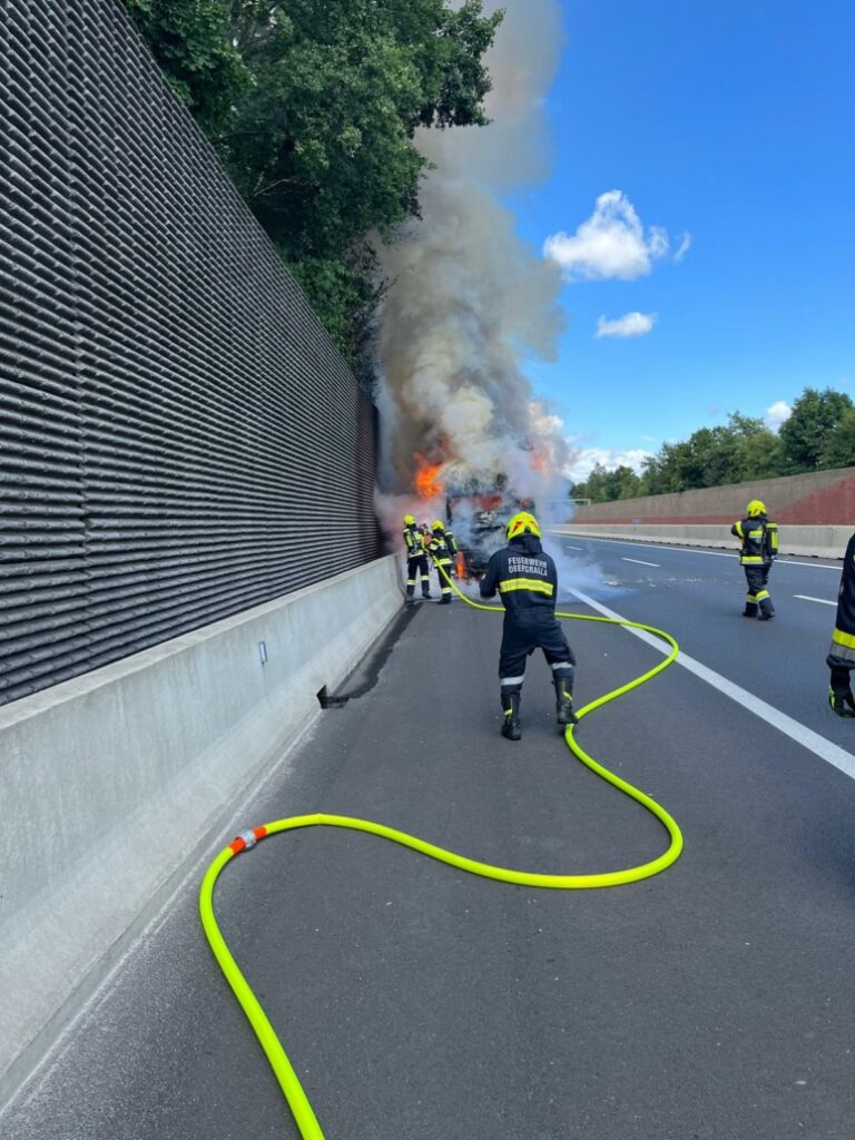 Brandeinsatz A9-Süden